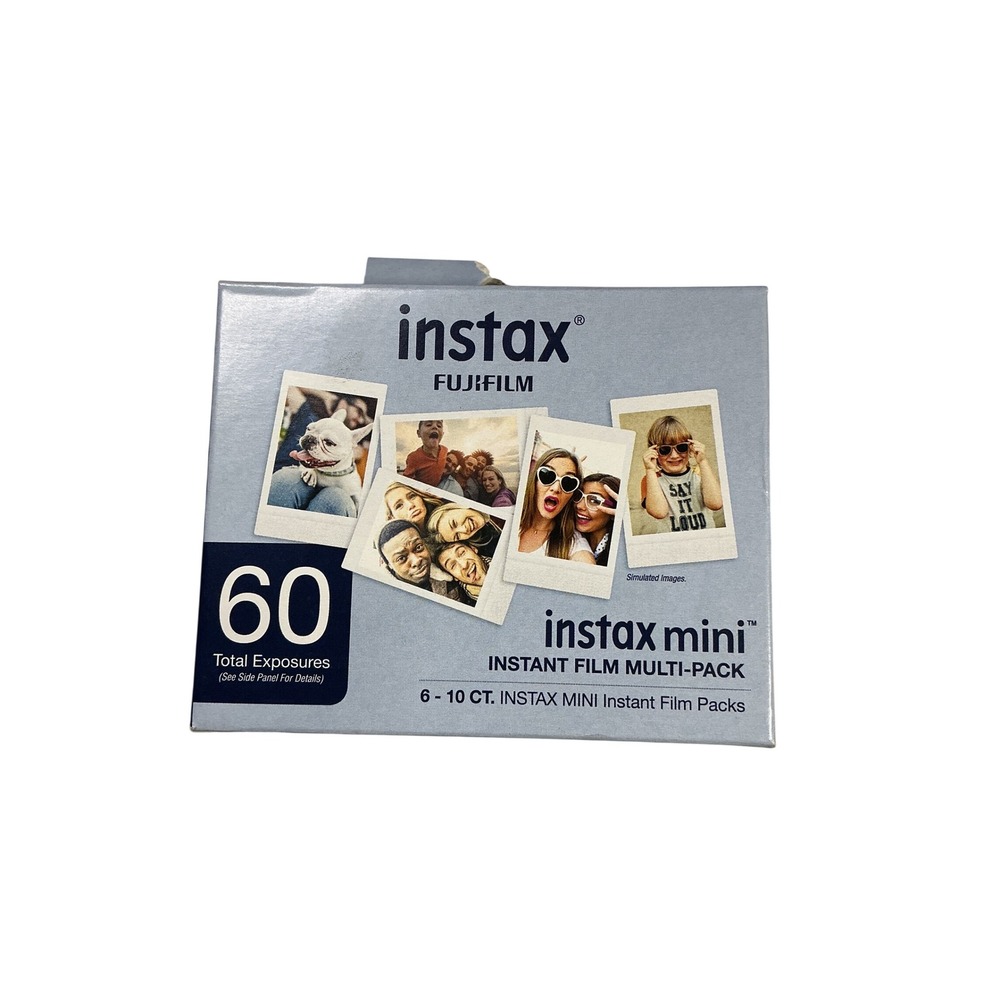 Fujifilm Instax Mini Instant Film 60 Exposures White NIB 2027-08 Multi-Pack
